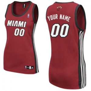 Miami Heat Personnalisé Adidas Alternate Rouge Maillot d'équipe de NBA boutique en ligne - Authentic pour Femme