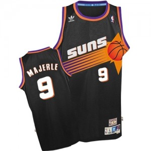 Phoenix Suns #9 Adidas Throwback Noir Swingman Maillot d'équipe de NBA en ligne - Dan Majerle pour Homme