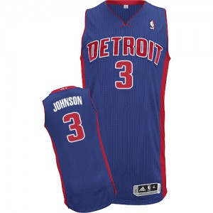 Maillot Authentic Detroit Pistons NBA Road Bleu royal - #3 Stanley Johnson - Homme