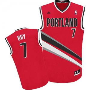 Maillot Adidas Rouge Alternate Swingman Portland Trail Blazers - Brandon Roy #7 - Homme