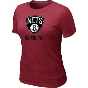 T-Shirt Rouge Big & Tall Brooklyn Nets - Femme