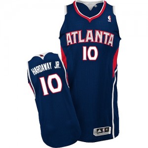 Maillot Adidas Bleu marin Road Authentic Atlanta Hawks - Tim Hardaway Jr. #10 - Homme