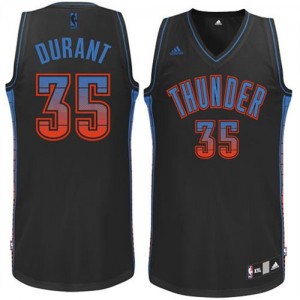 Maillot NBA Swingman Kevin Durant #35 Oklahoma City Thunder Vibe Noir - Homme