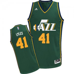 Maillot NBA Utah Jazz #41 Trey Lyles Vert Adidas Swingman Alternate - Homme
