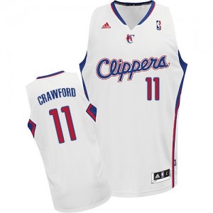 Maillot Adidas Blanc Home Swingman Los Angeles Clippers - Jamal Crawford #11 - Homme