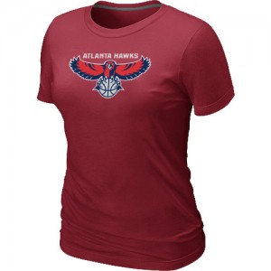 T-shirt principal de logo Atlanta Hawks NBA Big & Tall Rouge - Femme