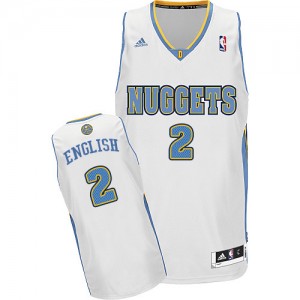 Denver Nuggets #2 Adidas Home Blanc Swingman Maillot d'équipe de NBA pas cher en ligne - Alex English pour Homme