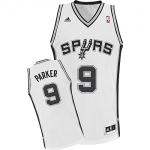 Maillot Swingman San Antonio Spurs NBA Home Blanc - #9 Tony Parker - Homme
