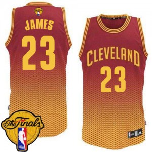 Maillot Swingman Cleveland Cavaliers NBA Resonate Fashion 2015 The Finals Patch Rouge - #23 LeBron James - Homme