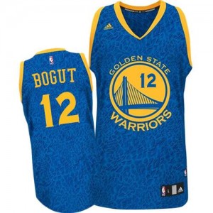 Golden State Warriors Andrew Bogut #12 Crazy Light Swingman Maillot d'équipe de NBA - Bleu pour Homme