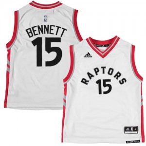 Maillot Adidas Blanc Swingman Toronto Raptors - Anthony Bennett #15 - Homme