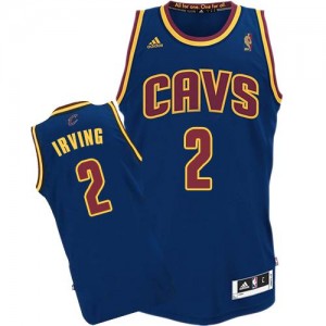 Maillot Adidas Bleu marin CavFanatic Swingman Cleveland Cavaliers - Kyrie Irving #2 - Homme