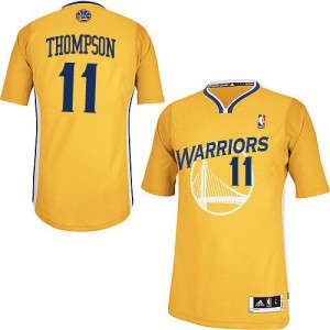 Golden State Warriors #11 Adidas Alternate Or Authentic Maillot d'équipe de NBA magasin d'usine - Klay Thompson pour Femme
