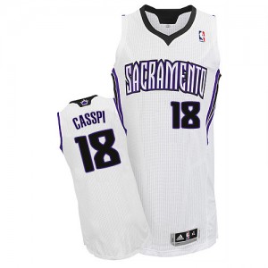Maillot Authentic Sacramento Kings NBA Home Blanc - #18 Omri Casspi - Homme