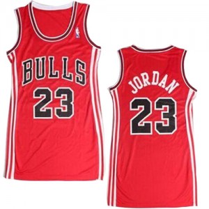 Maillot Adidas Rouge Dress Authentic Chicago Bulls - Michael Jordan #23 - Femme