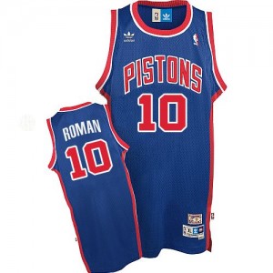 Detroit Pistons Dennis Rodman #10 Throwback Swingman Maillot d'équipe de NBA - Bleu pour Homme