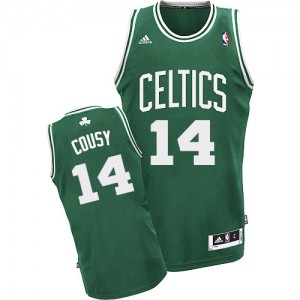 Maillot NBA Vert (No Blanc) Bob Cousy #14 Boston Celtics Road Swingman Homme Adidas