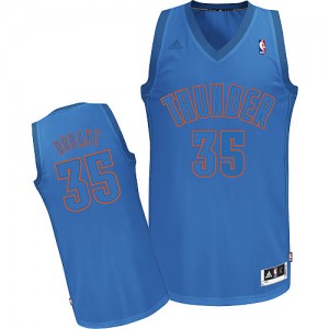 Maillot NBA Swingman Kevin Durant #35 Oklahoma City Thunder Big Color Fashion Bleu - Homme