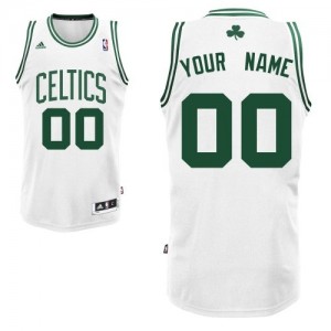 Boston Celtics Personnalisé Adidas Home Blanc Maillot d'équipe de NBA à vendre - Swingman pour Enfants