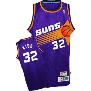 Maillot Adidas Violet Throwback Authentic Phoenix Suns - Jason Kidd #32 - Homme