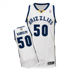 Memphis Grizzlies #50 Adidas Home Blanc Authentic Maillot d'équipe de NBA en soldes - Zach Randolph pour Homme