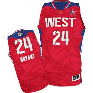 Maillot NBA Authentic Kobe Bryant #24 Los Angeles Lakers 2013 All Star Rouge - Homme