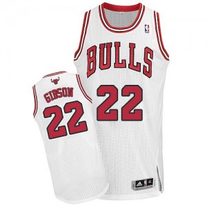 Chicago Bulls Taj Gibson #22 Home Authentic Maillot d'équipe de NBA - Blanc pour Homme
