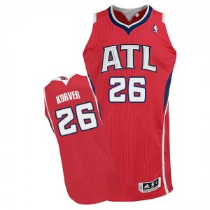 Maillot NBA Authentic Kyle Korver #26 Atlanta Hawks Alternate Rouge - Homme