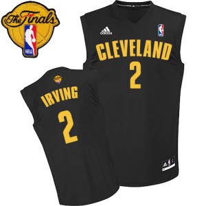 Maillot NBA Authentic Kyrie Irving #2 Cleveland Cavaliers Fashion 2015 The Finals Patch Noir - Homme
