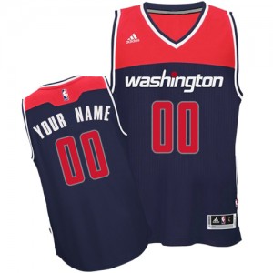 Maillot NBA Bleu marin Swingman Personnalisé Washington Wizards Alternate Enfants Adidas