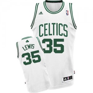 Maillot NBA Swingman Reggie Lewis #35 Boston Celtics Home Blanc - Homme