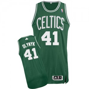 Maillot Adidas Vert (No Blanc) Road Authentic Boston Celtics - Kelly Olynyk #41 - Homme