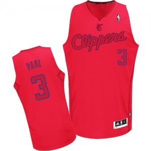 Los Angeles Clippers Chris Paul #3 Big Color Fashion Authentic Maillot d'équipe de NBA - Rouge pour Homme