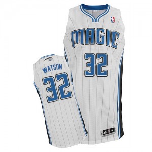 Maillot NBA Orlando Magic #32 C.J. Watson Blanc Adidas Authentic Home - Homme