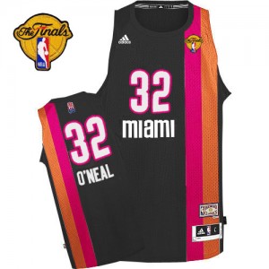 Maillot Adidas Noir ABA Hardwood Classic Finals Patch Swingman Miami Heat - Shaquille O'Neal #32 - Homme
