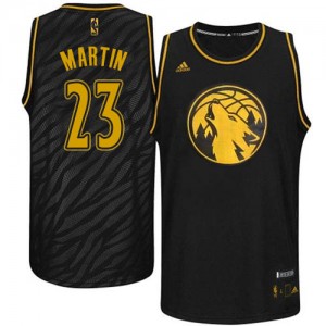 Maillot NBA Noir Kevin Martin #23 Minnesota Timberwolves Precious Metals Fashion Swingman Homme Adidas