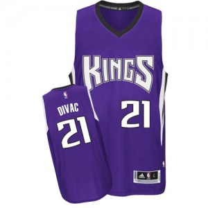 Sacramento Kings #21 Adidas Road Violet Authentic Maillot d'équipe de NBA en vente en ligne - Vlade Divac pour Homme