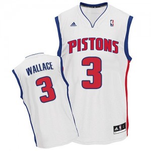 Maillot NBA Swingman Ben Wallace #3 Detroit Pistons Home Blanc - Homme