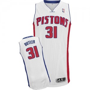 Maillot Authentic Detroit Pistons NBA Home Blanc - #31 Caron Butler - Homme