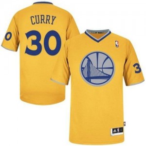 Maillot NBA Authentic Stephen Curry #30 Golden State Warriors 2013 Christmas Day Or - Homme