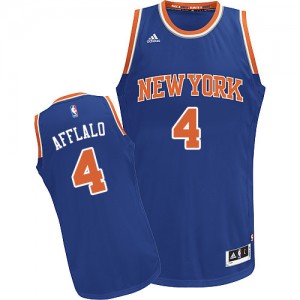 Maillot Adidas Bleu royal Road Swingman New York Knicks - Arron Afflalo #4 - Femme