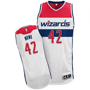 Maillot Authentic Washington Wizards NBA Home Blanc - #42 Nene - Homme