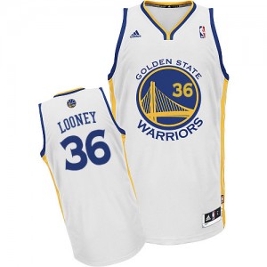 Golden State Warriors #36 Adidas Home Blanc Swingman Maillot d'équipe de NBA Le meilleur cadeau - Kevon Looney pour Homme