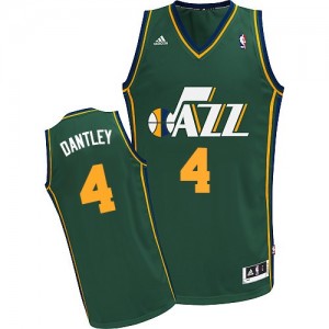 Maillot NBA Vert Adrian Dantley #4 Utah Jazz Alternate Swingman Homme Adidas