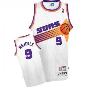 Maillot NBA Blanc Dan Majerle #9 Phoenix Suns Throwback Authentic Homme Adidas