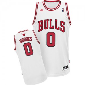 Maillot NBA Swingman Aaron Brooks #0 Chicago Bulls Home Blanc - Homme