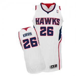 Maillot NBA Authentic Kyle Korver #26 Atlanta Hawks Home Blanc - Homme