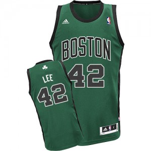 Maillot NBA Swingman David Lee #42 Boston Celtics Alternate Vert (No. noir) - Homme