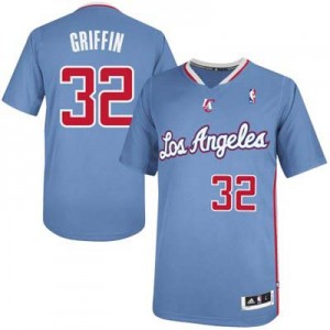 Maillot NBA Bleu royal Blake Griffin #32 Los Angeles Clippers Pride Authentic Homme Adidas