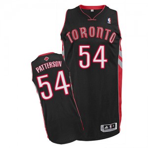 Maillot Authentic Toronto Raptors NBA Alternate Noir - #54 Patrick Patterson - Homme